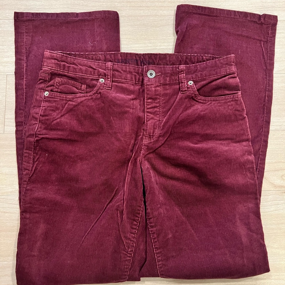 Lands' End Burgundy Corduroy Pants